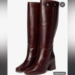 Vince Camuto Sangeti knee high Women's Heeled Boots - Deep Mahogany